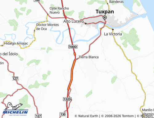 Mapa MICHELIN Tierra Blanca - ViaMichelin