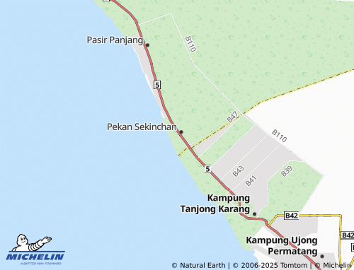 MICHELIN Taman Sekinchan Damai map - ViaMichelin