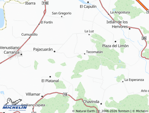 Mappa MICHELIN Paracho - ViaMichelin