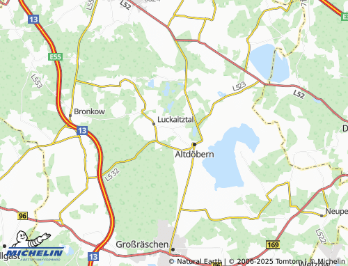 MICHELIN Neudöbern map - ViaMichelin