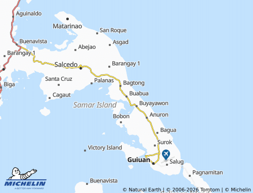 MICHELIN Buabua map - ViaMichelin