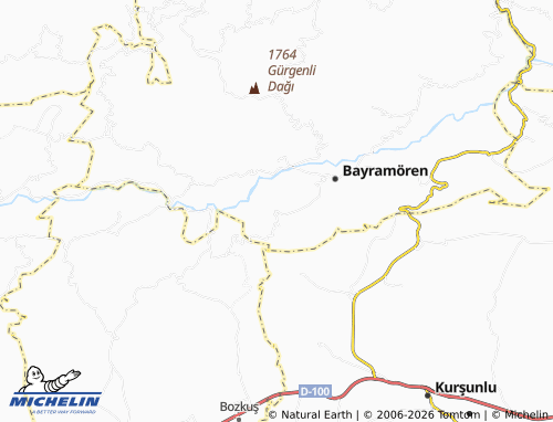 MICHELIN Akgüney map - ViaMichelin