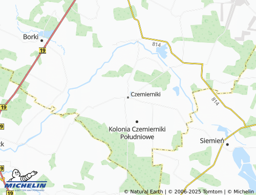 MICHELIN Czemierniki map - ViaMichelin