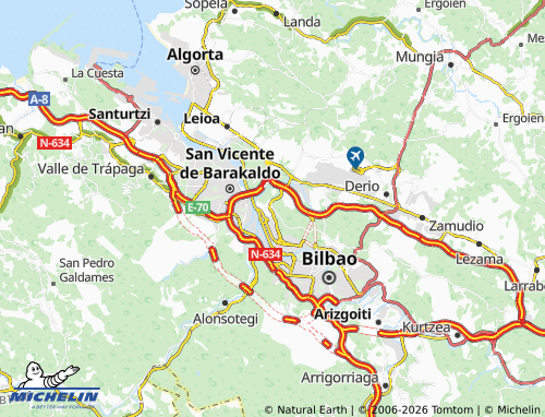 MICHELIN Lutxana-Enekuri map - ViaMichelin