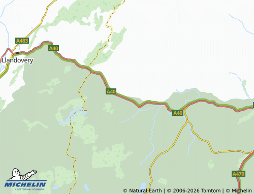 Mappa MICHELIN Llywel - ViaMichelin