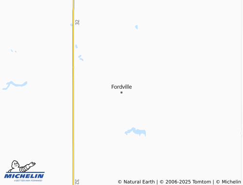 MICHELIN Fordville map - ViaMichelin
