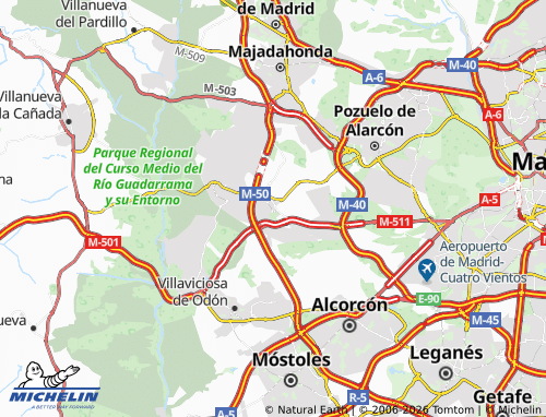 MICHELIN-Landkarte Boadilla del Monte - ViaMichelin