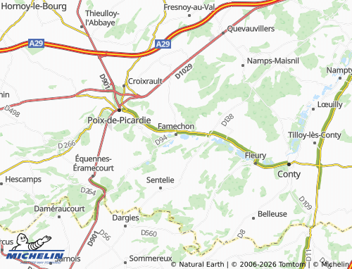 Mapa MICHELIN Famechon - ViaMichelin