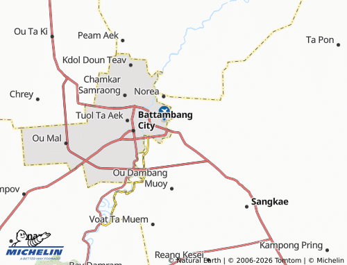 Mappa MICHELIN Anlong Vil - ViaMichelin