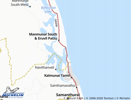 Mappa MICHELIN Koddaikallar North - ViaMichelin