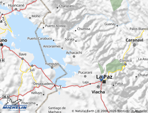 Mappa MICHELIN Omasuyos - ViaMichelin