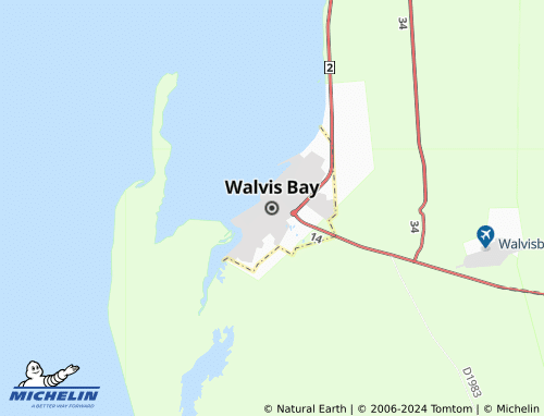 MICHELIN Walvis Bay map - ViaMichelin