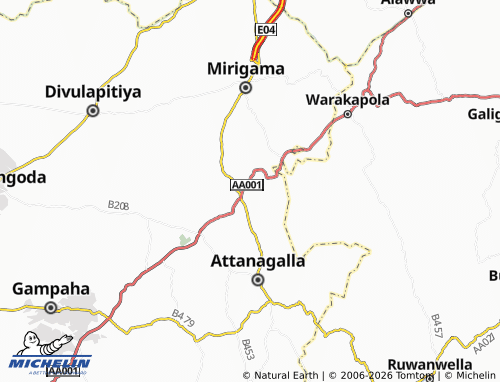 Mappa MICHELIN Kithanawatta - ViaMichelin