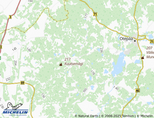 MICHELIN Arula map - ViaMichelin