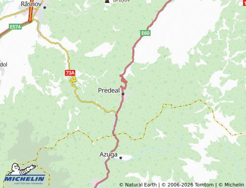 MICHELIN Predeal map - ViaMichelin