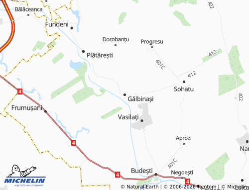 MICHELIN Gălbinași map - ViaMichelin