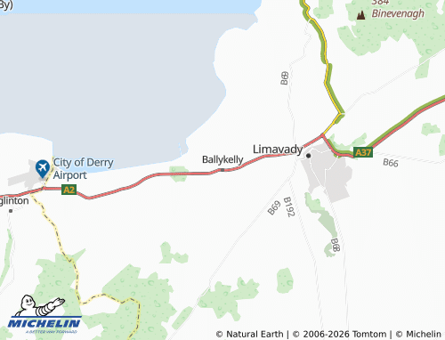 MICHELIN Ballykelly map - ViaMichelin