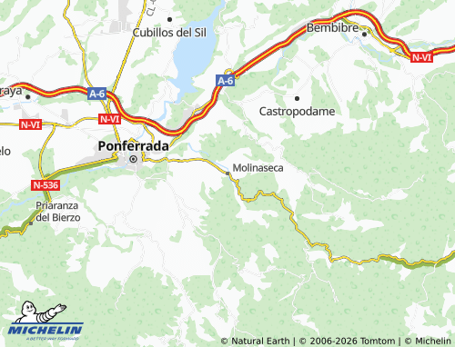 MICHELIN Molinaseca map - ViaMichelin
