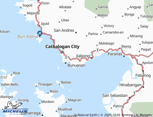 MICHELIN Pangdan map - ViaMichelin