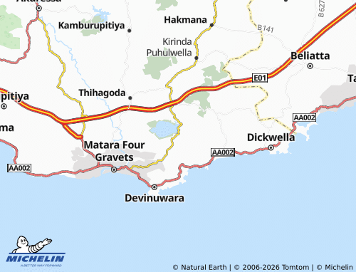 Carte MICHELIN Parawahera North - ViaMichelin