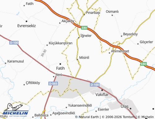 MICHELIN Misinli map - ViaMichelin
