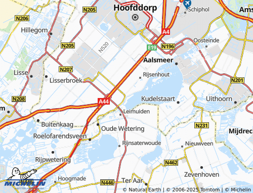 MICHELIN Burgerveen map - ViaMichelin