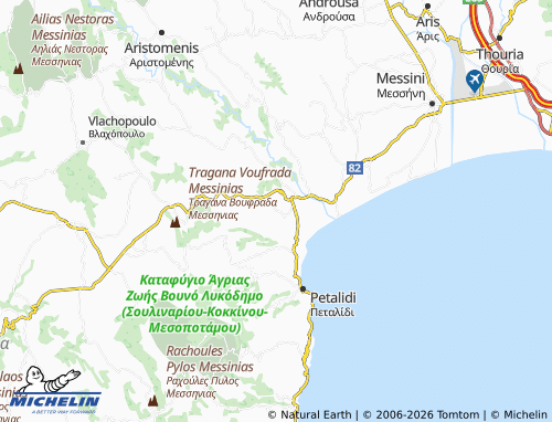 MICHELIN Karpofora map - ViaMichelin