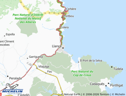 Carte MICHELIN Llançà - ViaMichelin