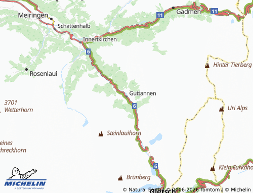 MICHELIN-Landkarte Guttannen - ViaMichelin
