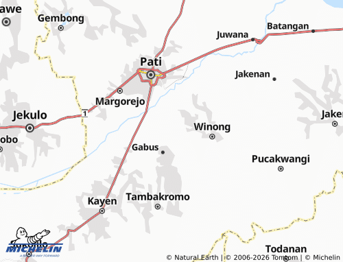 Carte MICHELIN Sunggingwarno - ViaMichelin