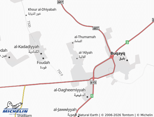 MICHELIN-Landkarte al-'Aliyah - ViaMichelin