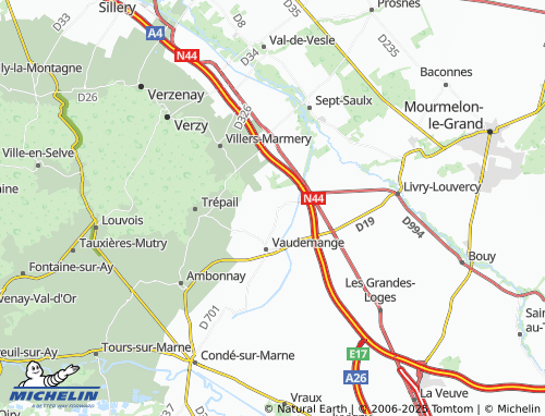Mappa MICHELIN Billy-le-Grand - ViaMichelin