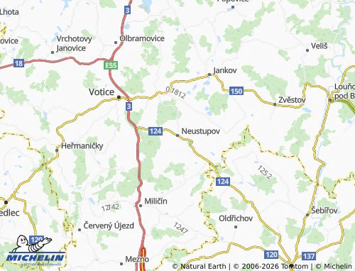 Mappa MICHELIN Neustupov - ViaMichelin