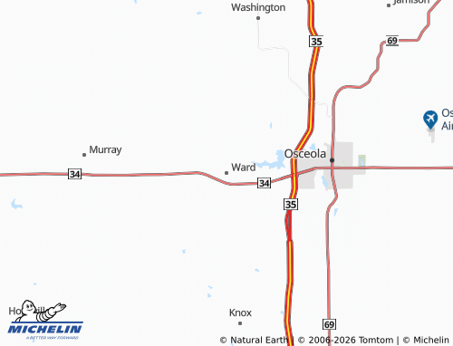 Mappa MICHELIN Ward - ViaMichelin