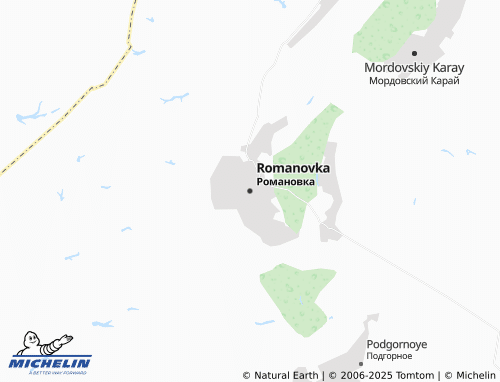 MICHELIN Romanovka map - ViaMichelin
