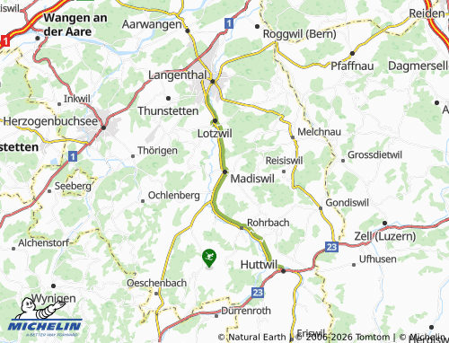 Mappa MICHELIN Madiswil - ViaMichelin