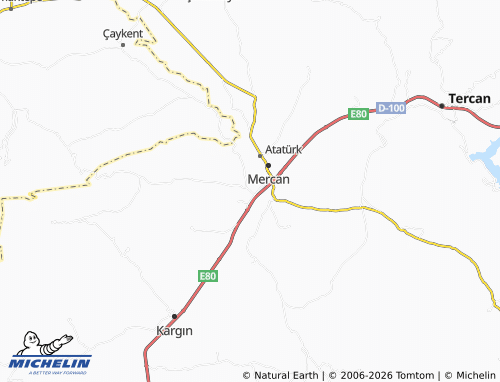 MICHELIN Akyurt map - ViaMichelin