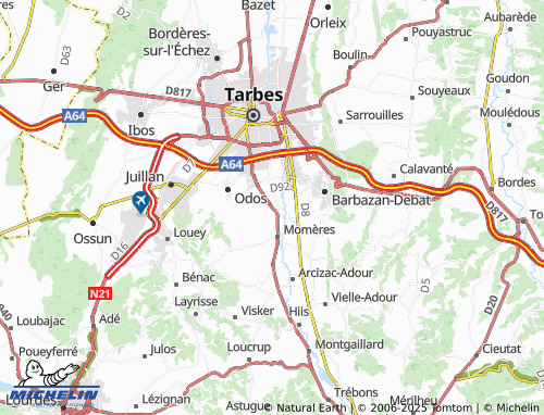 MICHELIN Horgues map - ViaMichelin