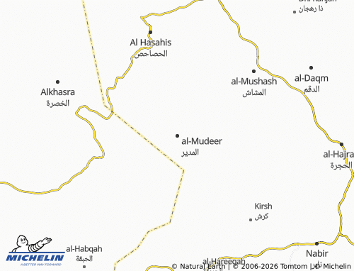 MICHELIN-Landkarte al-Mudeer - ViaMichelin