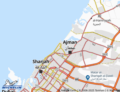 MICHELIN Nakheel 1 map - ViaMichelin