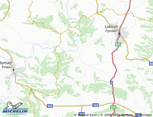 Mappa MICHELIN Karlukovo - ViaMichelin