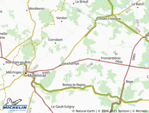 Kaart MICHELIN Janvilliers - ViaMichelin