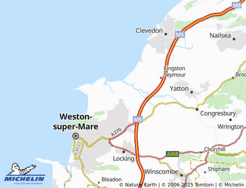 MICHELIN Wick Saint Lawrence map - ViaMichelin