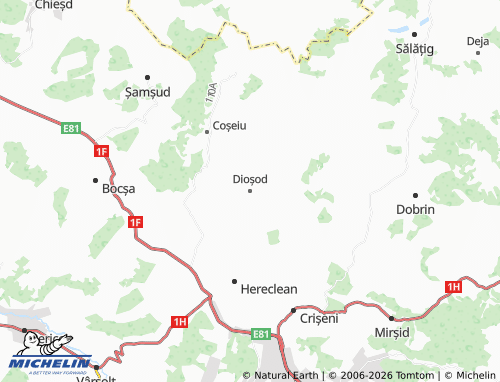 Mapa MICHELIN Dioșod - ViaMichelin