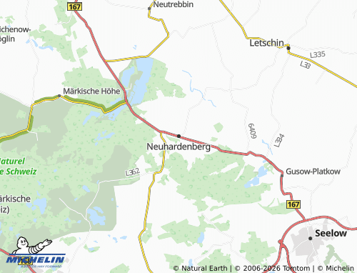 MICHELIN Neuhardenberg map - ViaMichelin