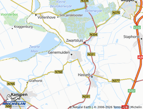 MICHELIN Genemuiden map - ViaMichelin