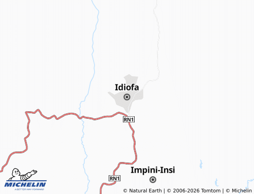 Mapa MICHELIN Idiofa - ViaMichelin