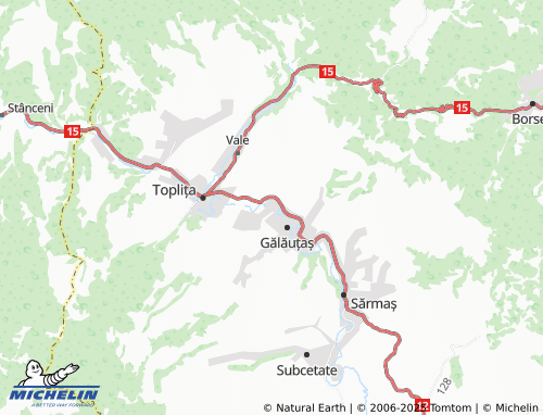 MICHELIN Nușeni map - ViaMichelin