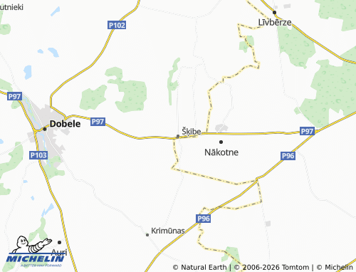Mapa MICHELIN Šķibe - ViaMichelin