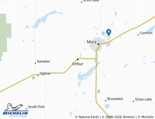 Mapa MICHELIN Arthur - ViaMichelin